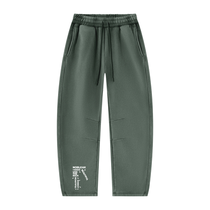 Unisex Vintage Wash Barrel Leg Fleece Sweatpants