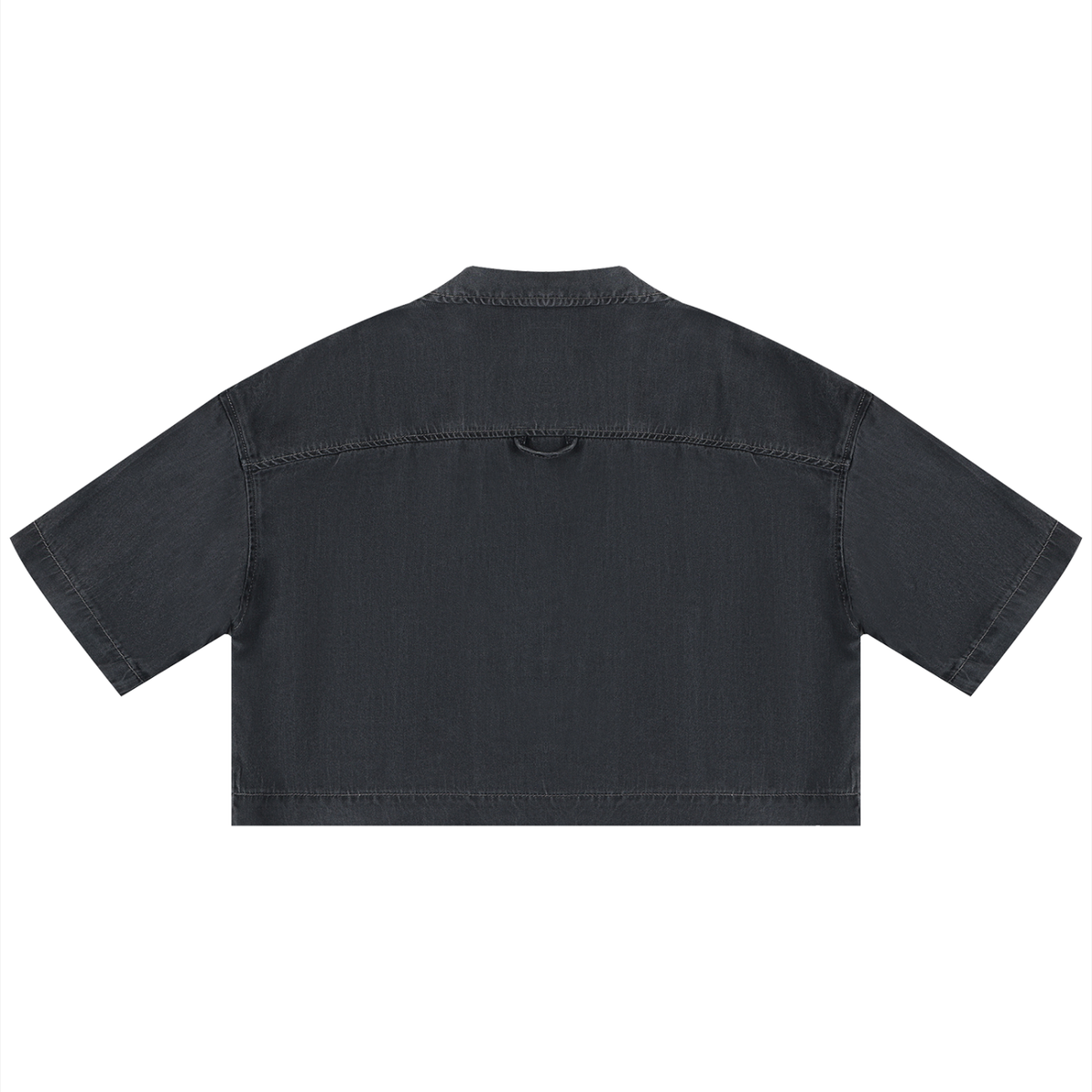 Women's Going out Vintage Wash Boxy Cropped Shirt