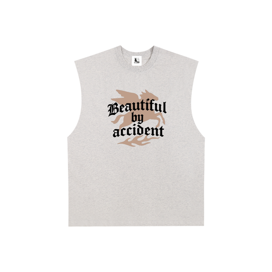 Men's Raw Edge Cotton Tank Top