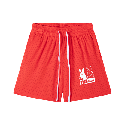 Mesh Drawstring Shorts