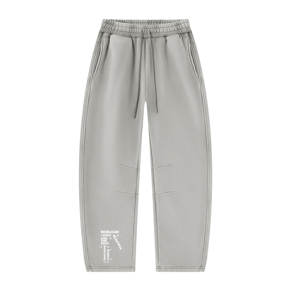 Unisex Vintage Wash Barrel Leg Fleece Sweatpants