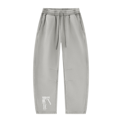 Unisex Vintage Wash Barrel Leg Fleece Sweatpants
