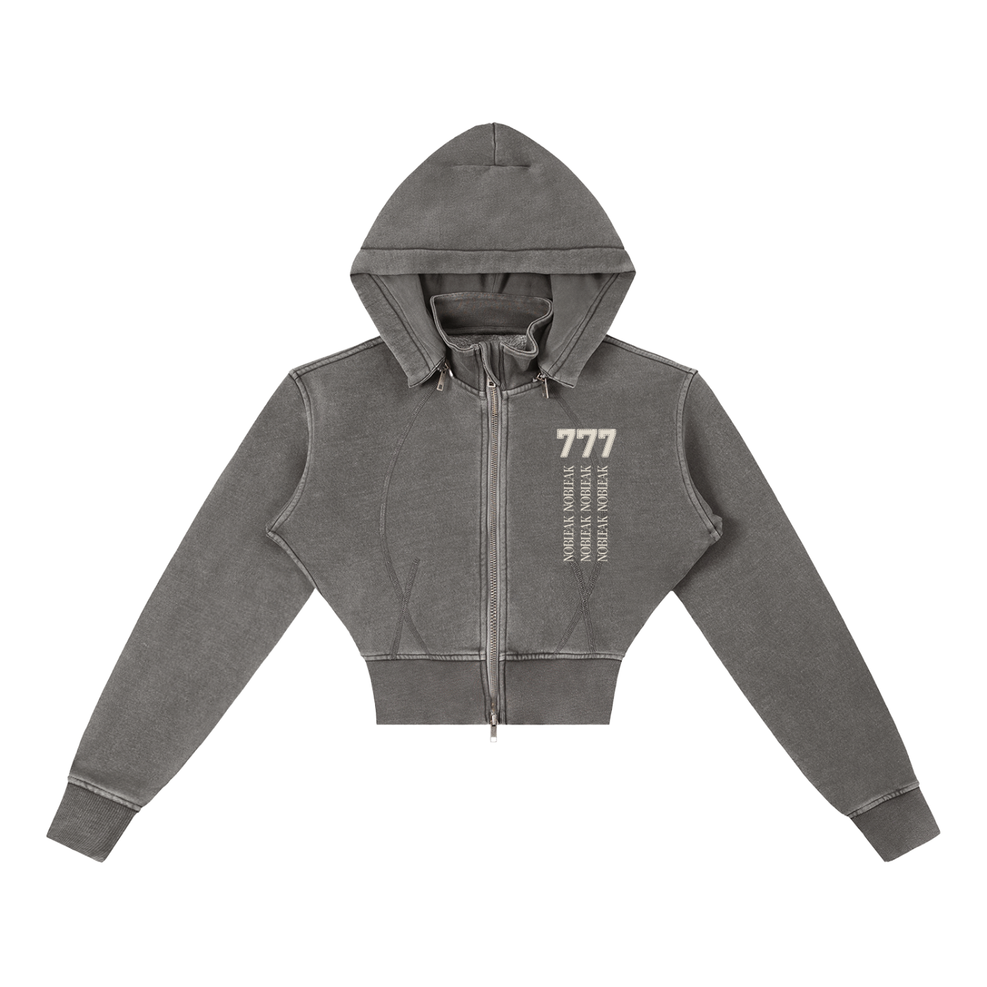 Women's Vintage Washed Cropped Fleece Hoodie