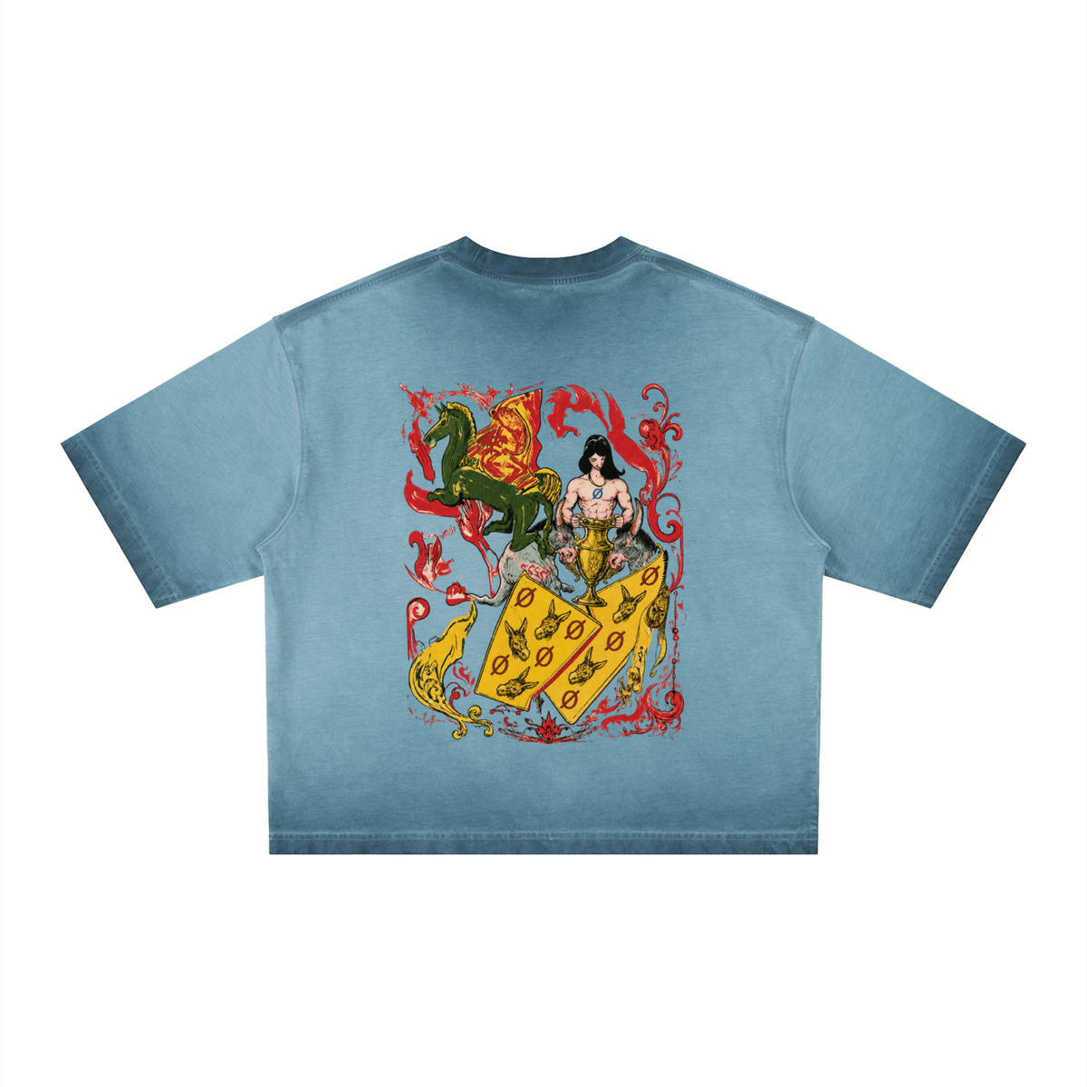 Unisex Reverse Dyed Boxy Street T-Shirt