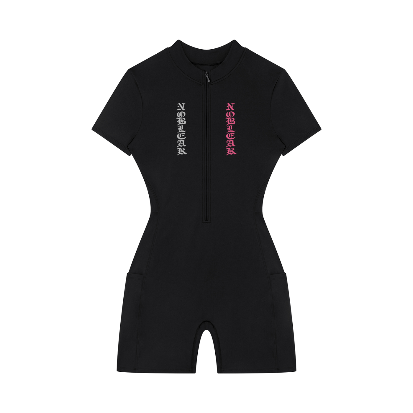 Women's Quarter-Zip Short Sleeve Romper