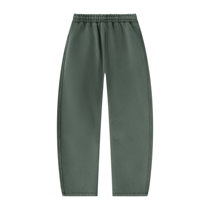 Unisex Vintage Wash Barrel Leg Fleece Sweatpants