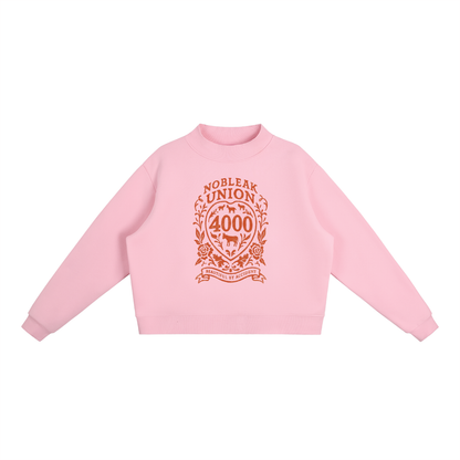 Women’s Essential Fleece Mock-Neck Crew Sweatshirt