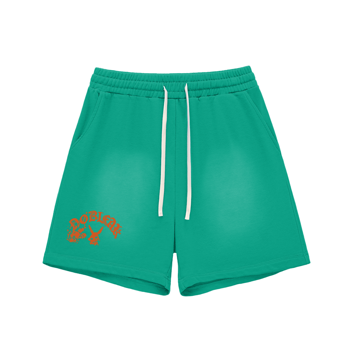 Men's Sun Fade Raw Edge Essential Cotton Shorts