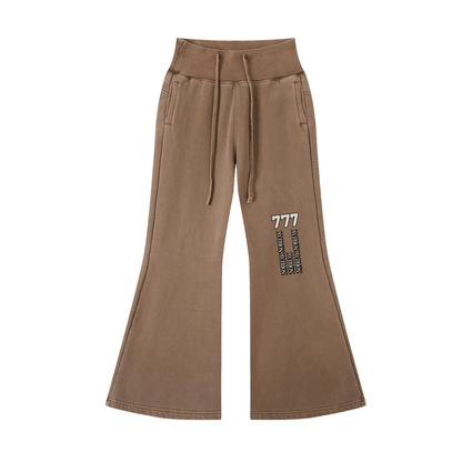 Women's Vintage Washed Flared Essential Fleece Pants