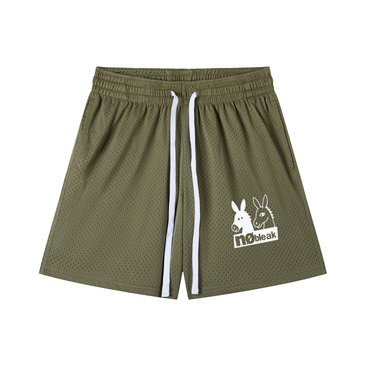 Mesh Drawstring Shorts