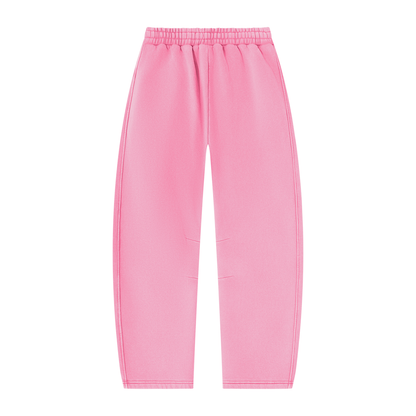 Unisex Vintage Wash Barrel Leg Fleece Sweatpants
