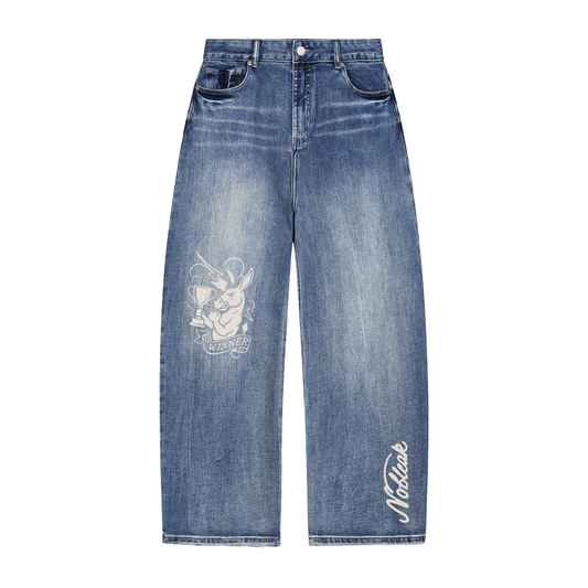 Sun Fade Heavyweight Denim Jeans