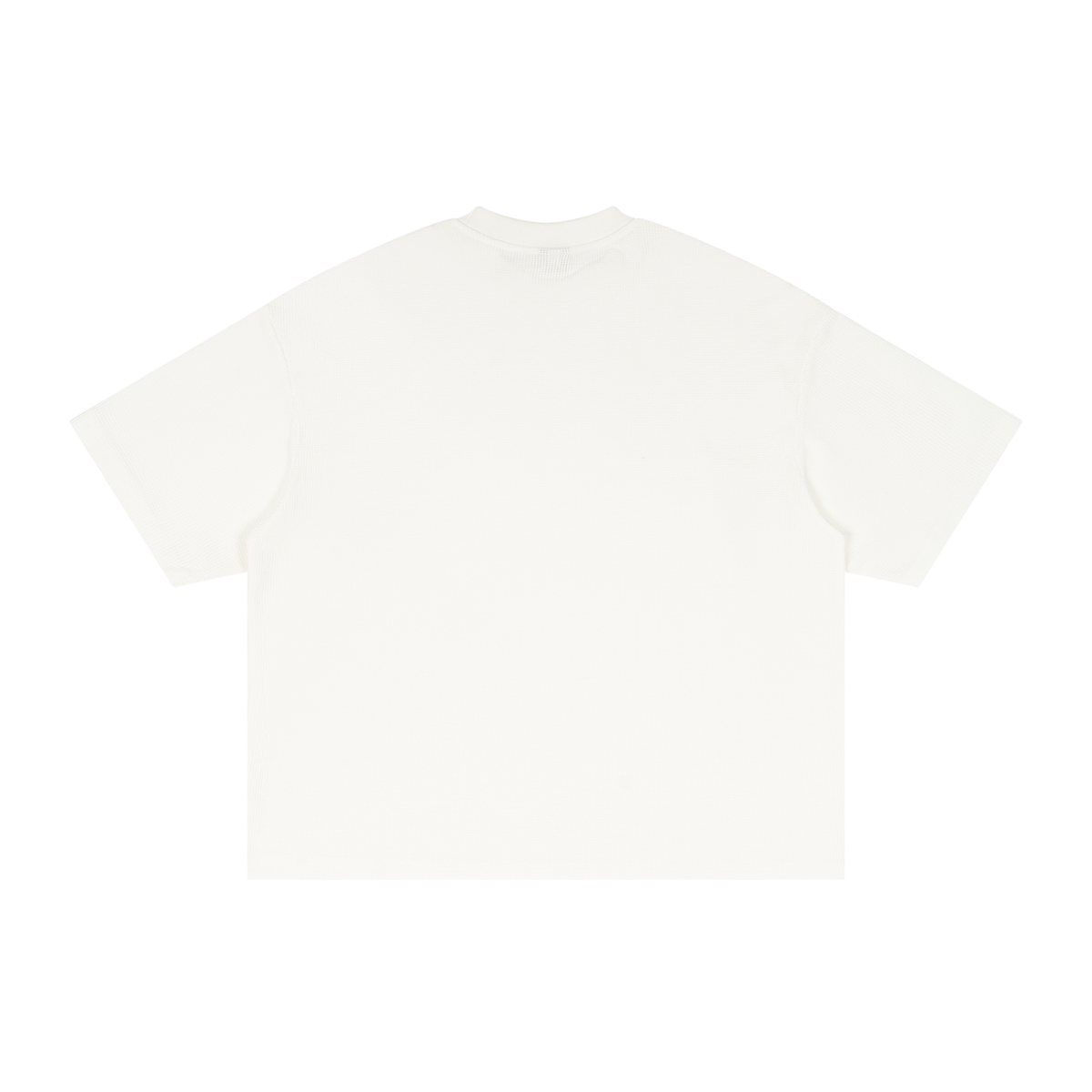 Men's Textured Waffle Washed Statement Boxy T-Shirt