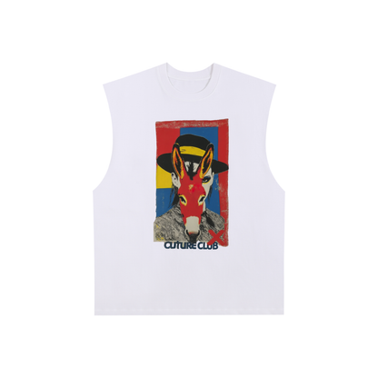 Men's Raw Edge Cotton Tank Top