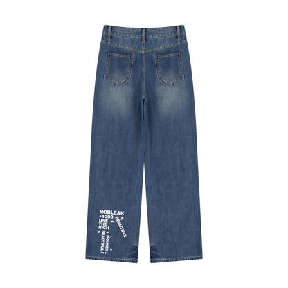 Women’s Vintage Wash Wide Leg Jeans
