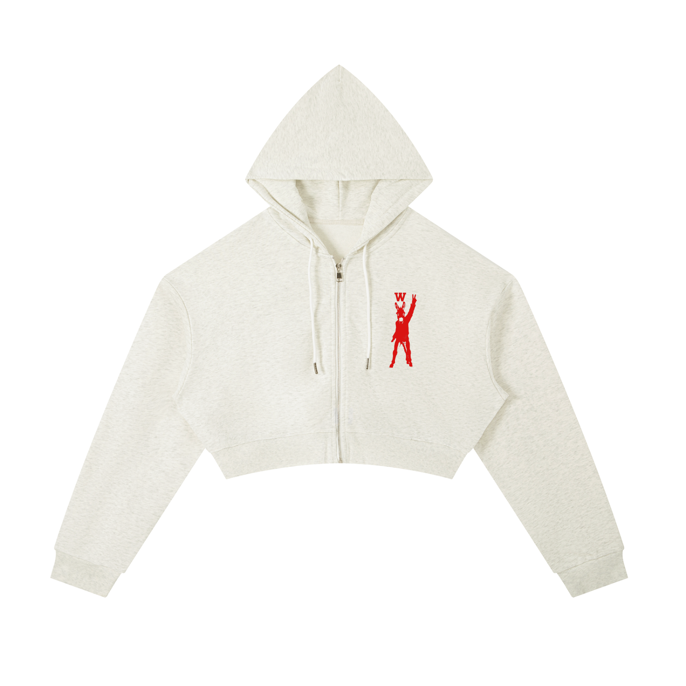 Women’s Essential Cropped Zip-Up Hoodie
