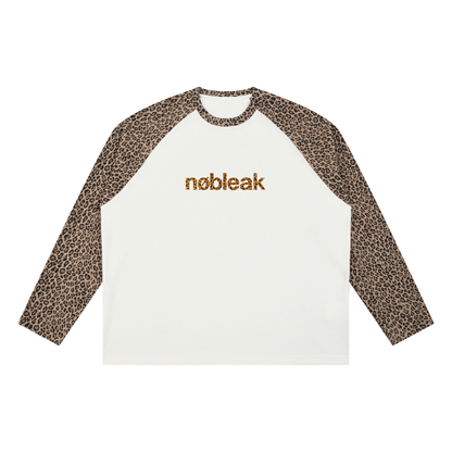 Women's Statement Leopard Panel Raglan Sleeve T-Shirt