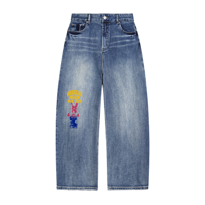 Sun Fade Heavyweight Denim Jeans