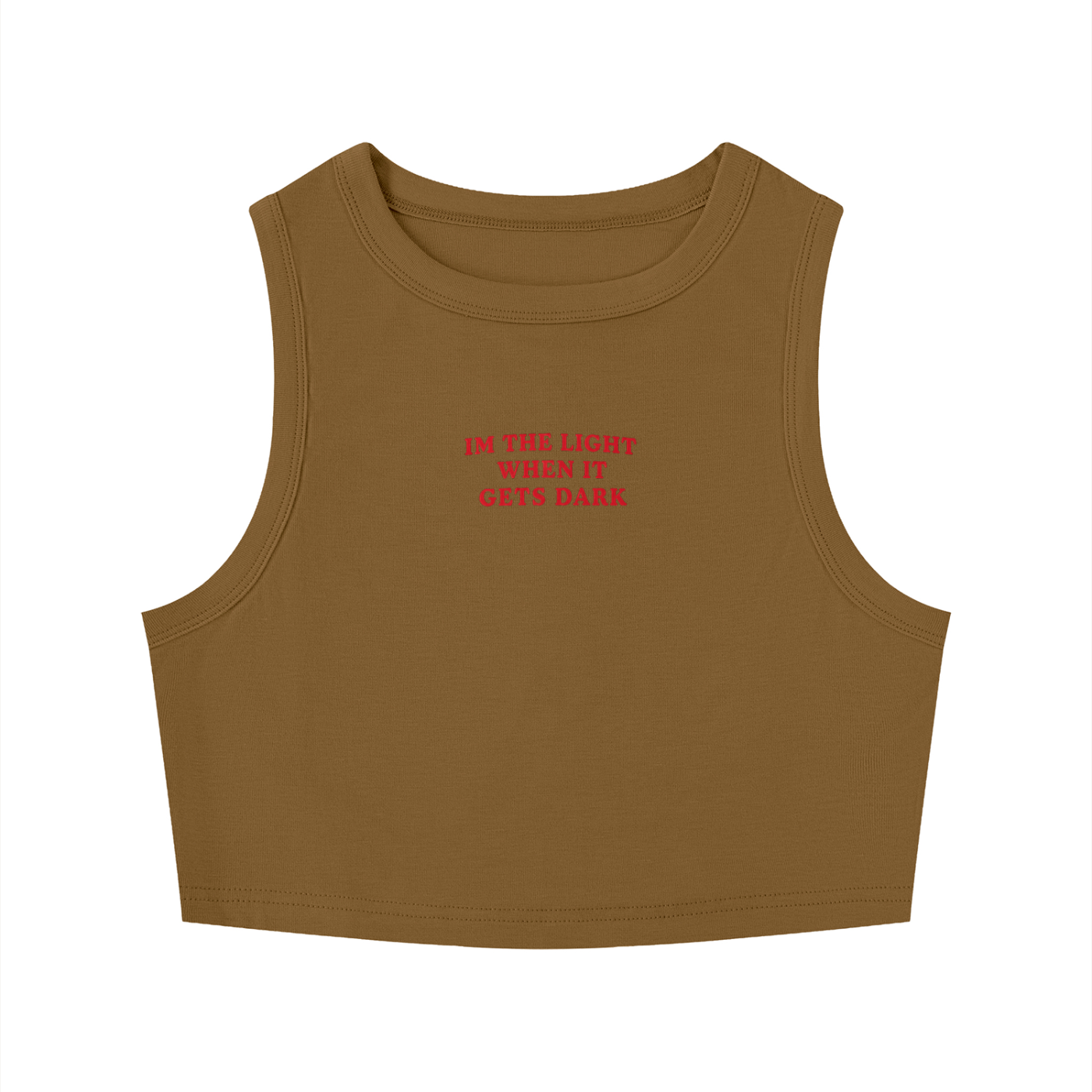 Women's Tight Crewneck Crop Tank Top