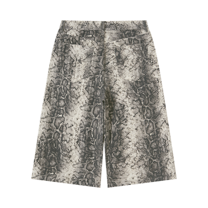 Men's Snake Print Statement Shorts