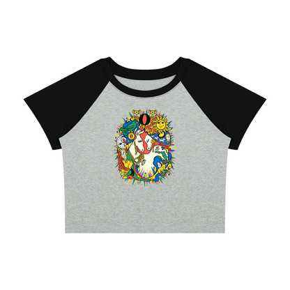 Women’s Raglan Color Block Street  Baby T-Shirt