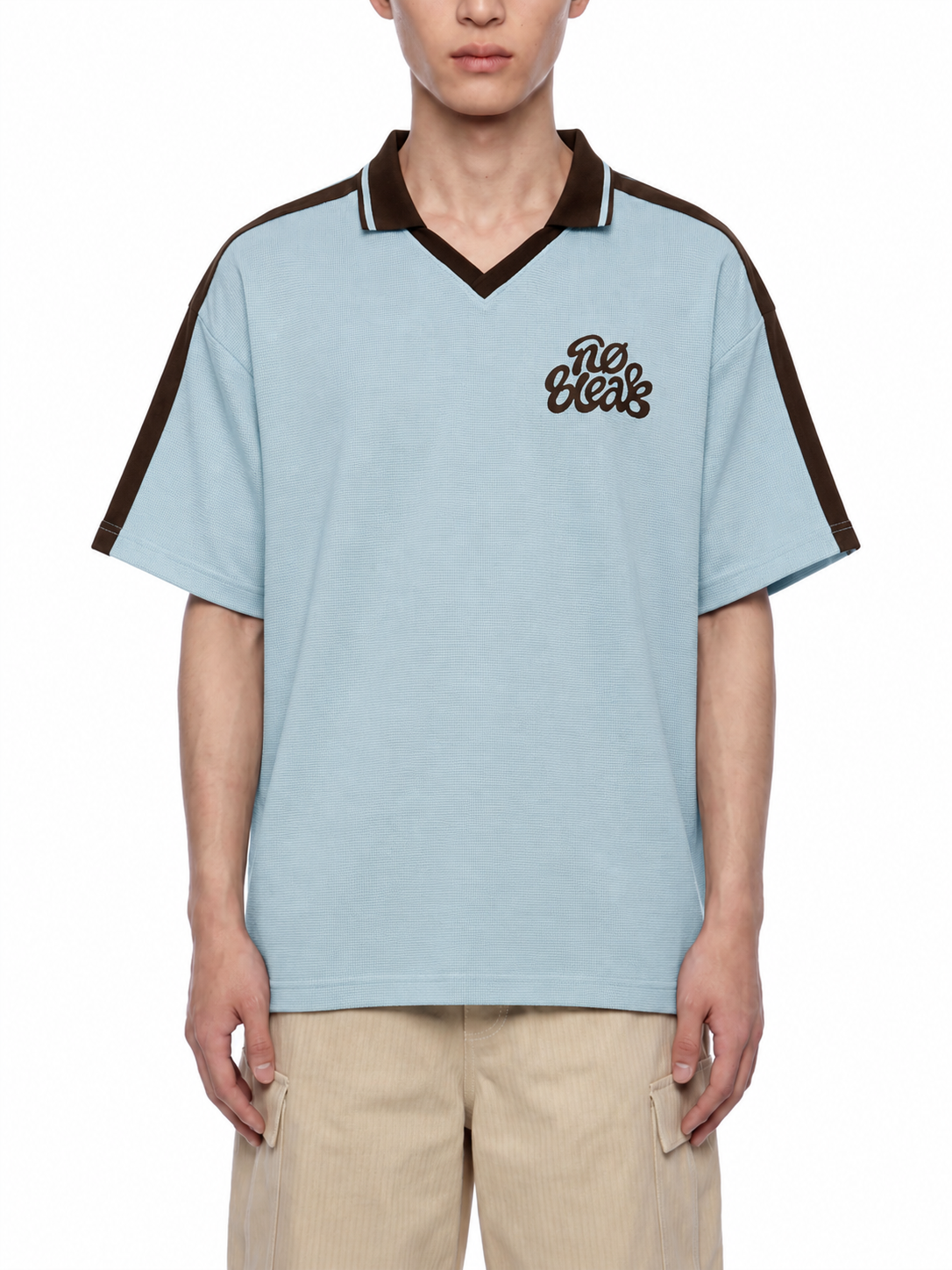 Unisex Color Block Polo Shirt