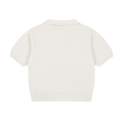 Women’s Knit Cotton Polo Shirt