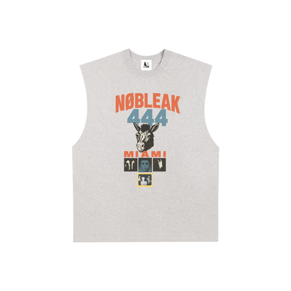 Raw Edge Cotton Tank Top