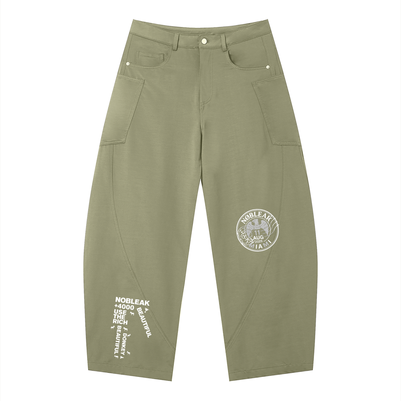 Men's Barrel Leg Pants