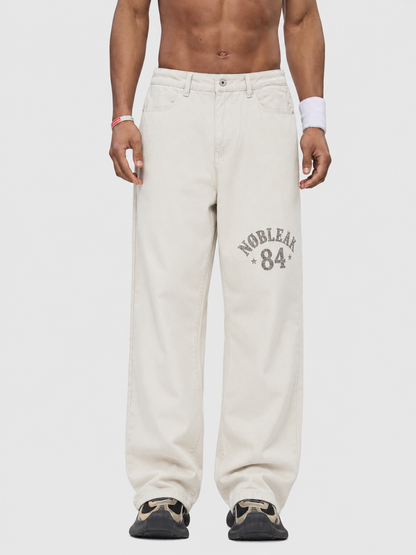 Men's Heavyweight Cotton Straight-Leg Pants