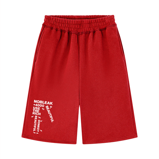 Unisex Raw Edge Fleece Essential Shorts