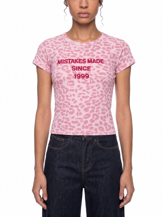 Women’s Leopard Print Esssential Crop T-Shirt