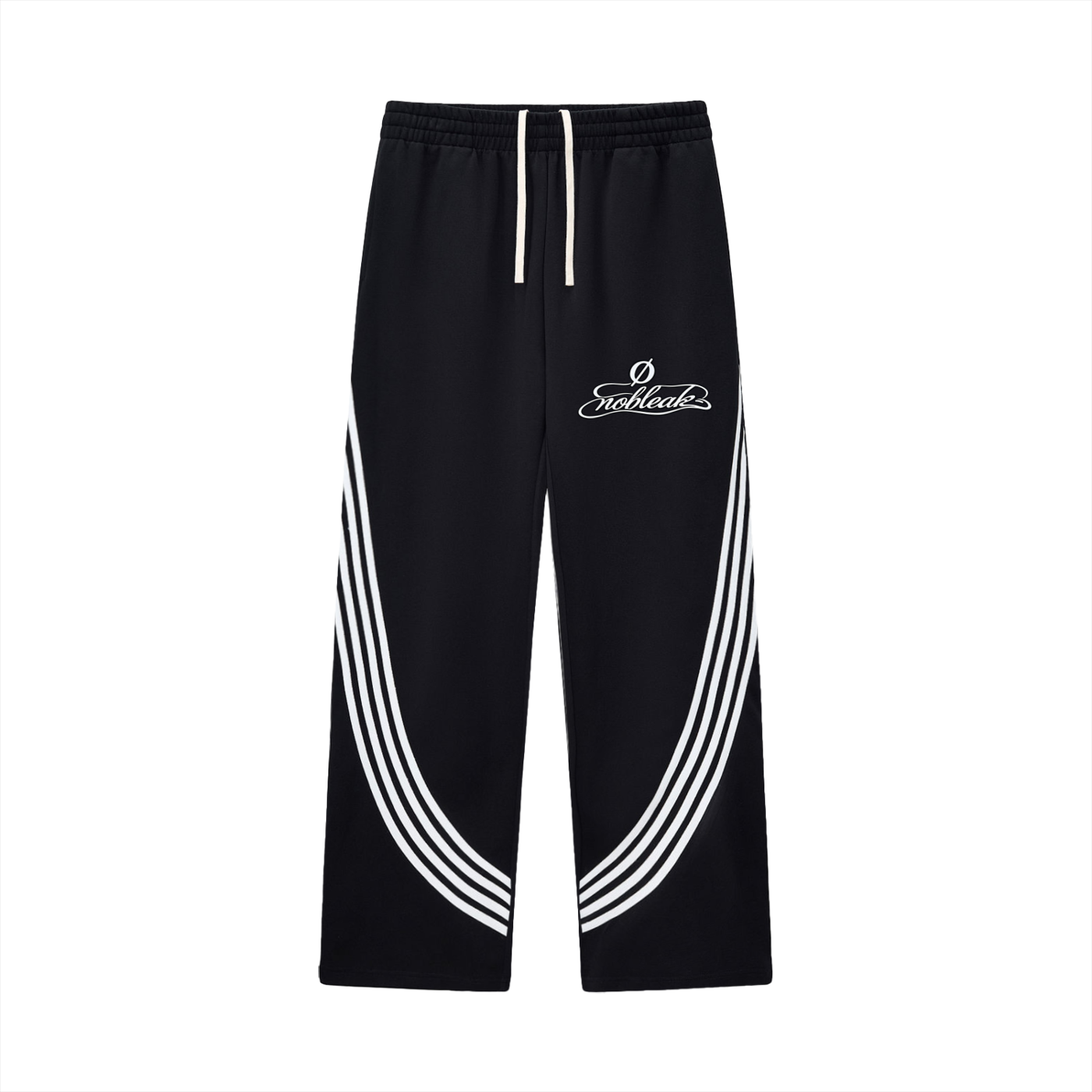 Curved Stripe Straight Sweatpants