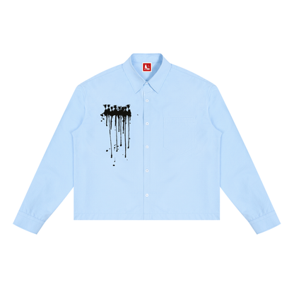 Men's Boxy Long Sleeve Going out Shirt