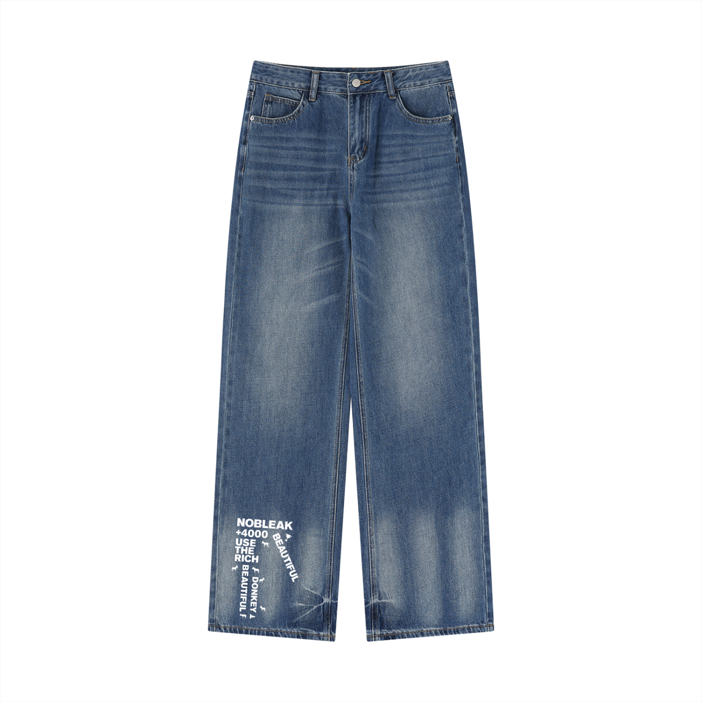 Women’s Vintage Wash Wide Leg Jeans
