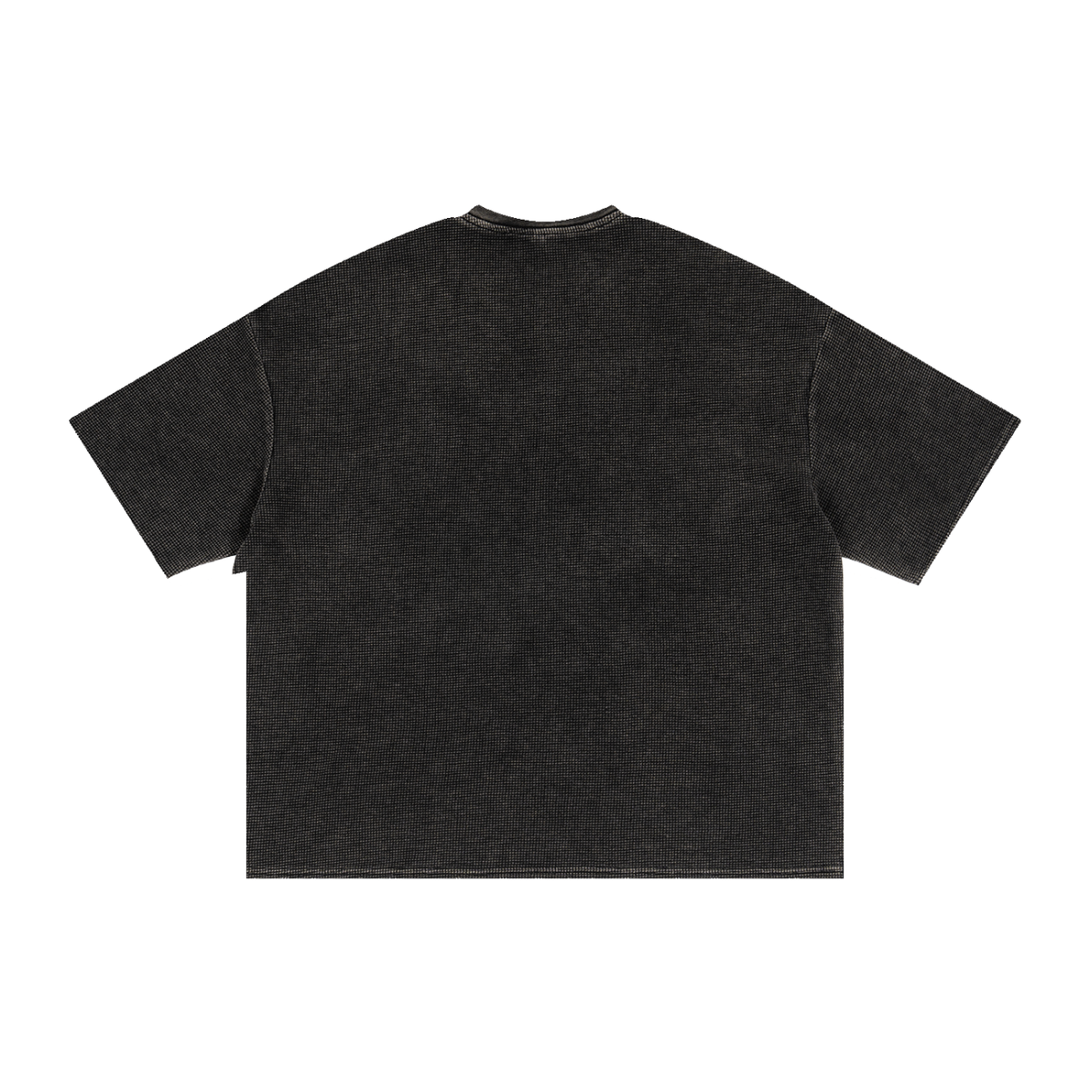 Men's Textured Waffle Washed Statement Boxy T-Shirt