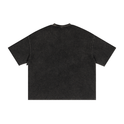 Men's Textured Waffle Washed Statement Boxy T-Shirt