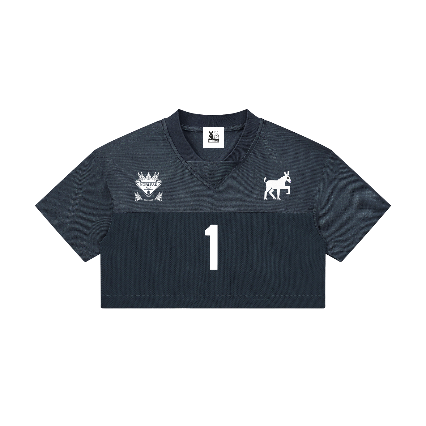 Women’s Cropped Paneled V-Neck Jersey