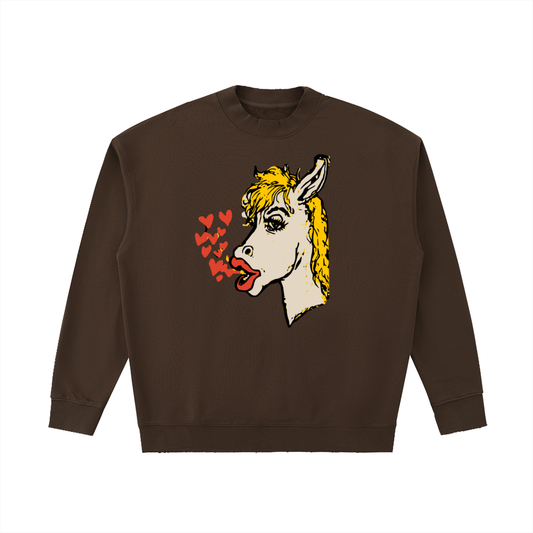 Drop Shoulder Crewneck Sweater