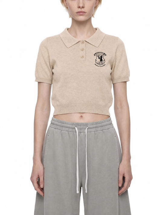 Women’s Knit Cotton Polo Shirt