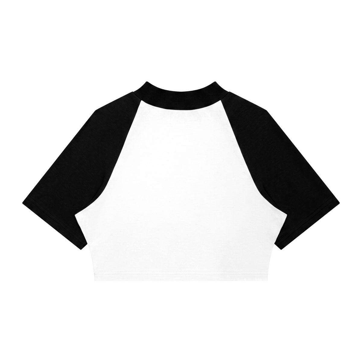 Women’s Color Block Raglan Crop Essential T-Shirt
