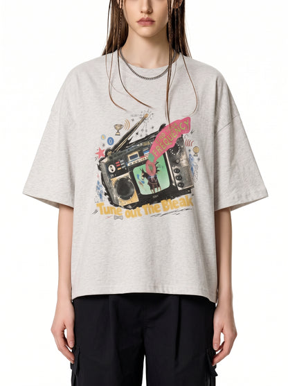 Unisex Essential Cotton Boxy Street T-Shirt