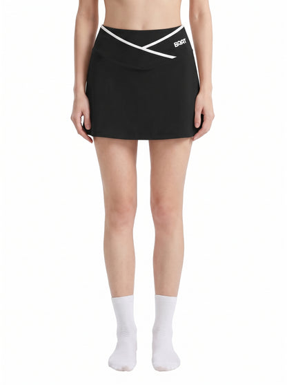 Women's Color Block A-Line Skirt (Going out)