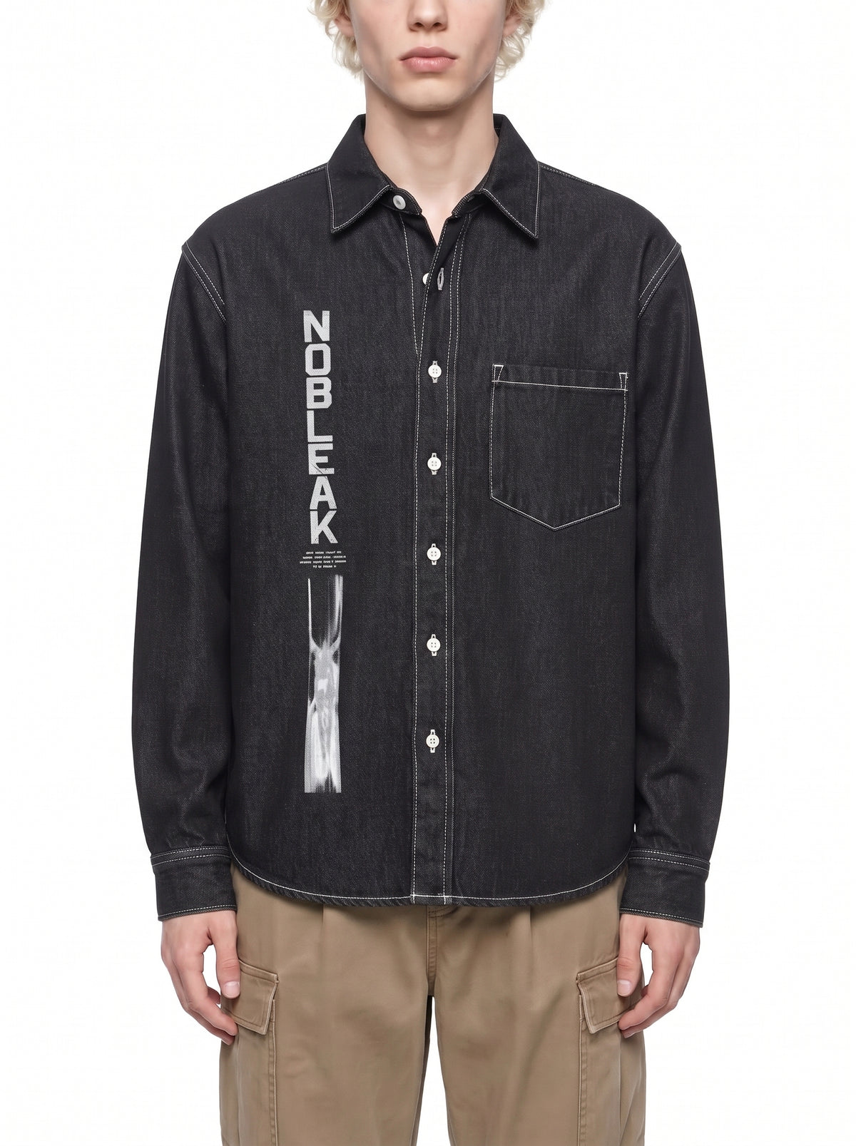 Unisex Vintage Wash Denim Going out Shirt