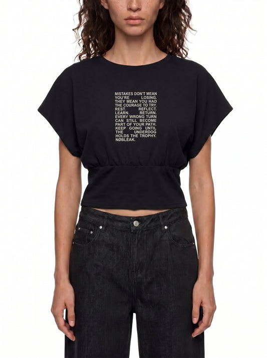 Women’s Crop Dolman Going out T-Shirt