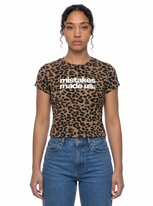 Women’s Leopard Print Crop Street T-Shirt