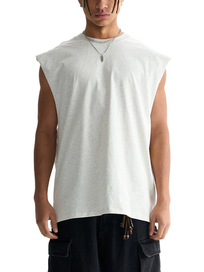 Men's Raw Edge Cotton Tank Top