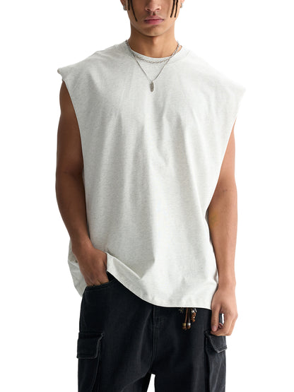 Men's Raw Edge Cotton Tank Top