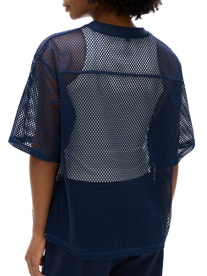 Unisex See-through Boxy Net T-shirt