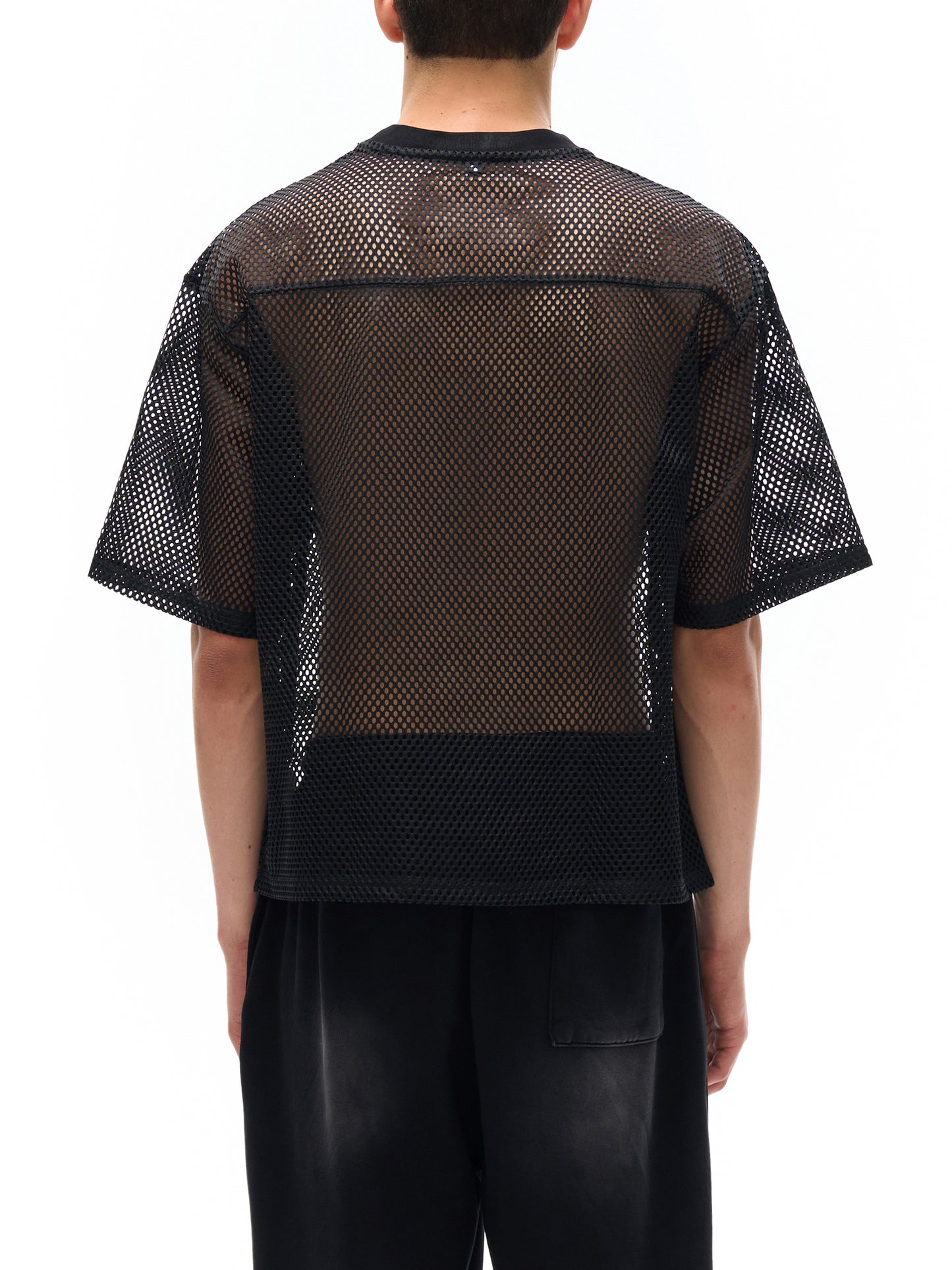 Unisex See-through Boxy Net T-Shirt